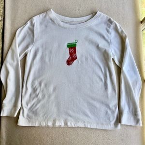 Garnet Hill Kids "Stocking" Long Sleeve Shirt